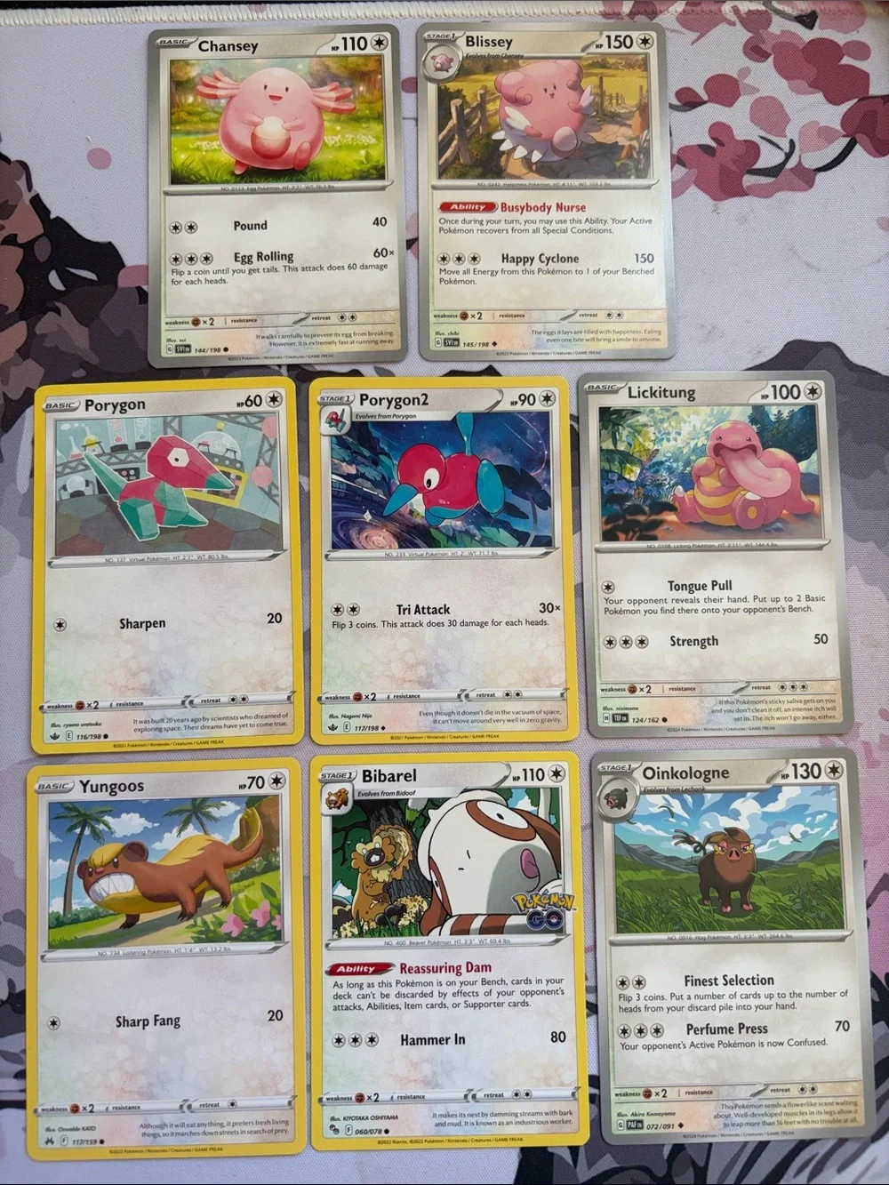 💕 Wholesome Pokémon Card Lot | Chansey Blissey Porygon Bibarel ✨5/$25✨